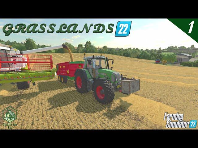 Grasslands 22 Ep1 / First Harvest & Cutting Silage / Farming Simulator 22 / FS22