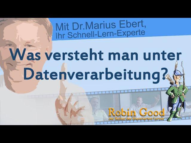 Was versteht man unter Datenverarbeitung?