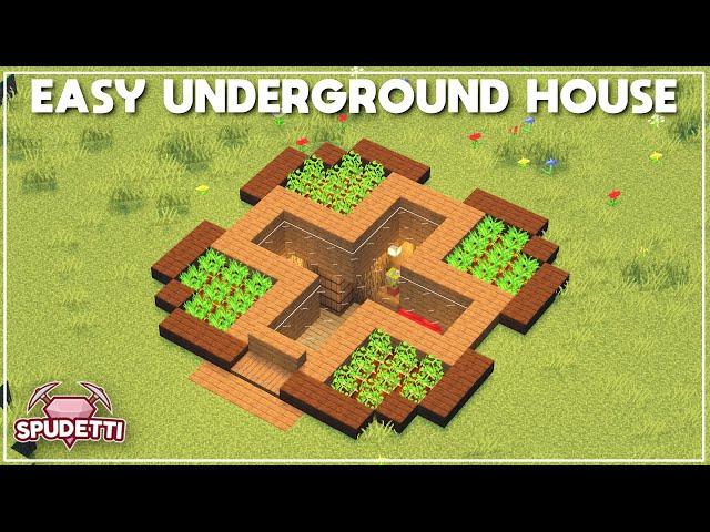 Minecraft: How to Build an Easy Underground House [Tutorial] 2021