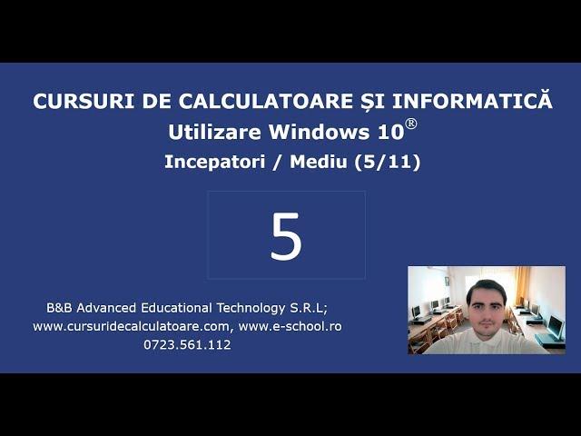 Curs de Windows 10 / Utilizare PC pentru incepatori- 5 / 11- Stocarea informatiei, tipuri de fisiere