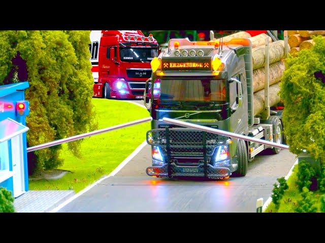 EXTRA LONG RC TRUCK VIDEO/ HANDMADE RC MACHINES IN MOTION/ VOLVO, HUINA, MERCEDES, MAN, SCANIA