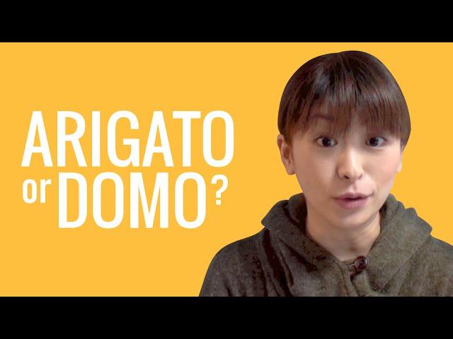 Ask a Japanese Teacher! What's the difference between ARIGATO and DOMO??