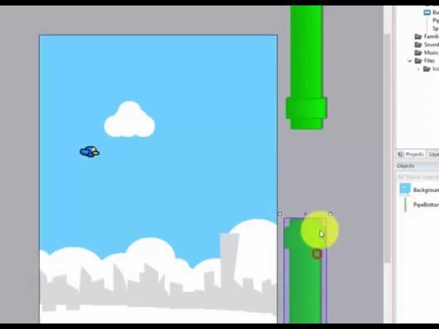 How to create FlappyBird  with Construct 2