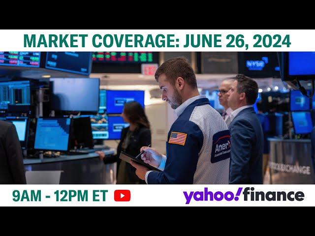 Stock market today: US stocks mixed as investors watch for cues | June 26, 2024