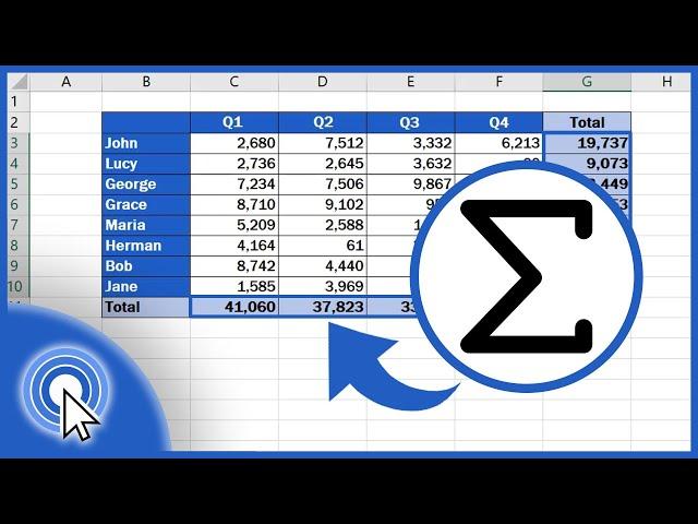 How to Sum a Column in Excel