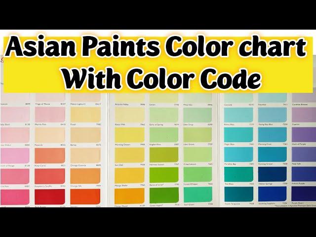 Asian Paints Colour Combination with Code |Asian Paints Shade Card | Asian Paints Colour Combination