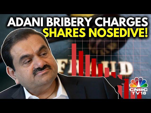 Adani Bribery & Fraud Allegations: Adani Group Shares See Sharp Fall | Adani Group | N18V