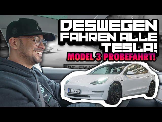 JP Performance - DESWEGEN FAHREN ALLE TESLA! | Tesla Model 3 Probefahrt