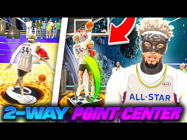 This *NEW* 2-Way POINT CENTER Is GAME BREAKING! BEST RARE BUILD IN 2K24!