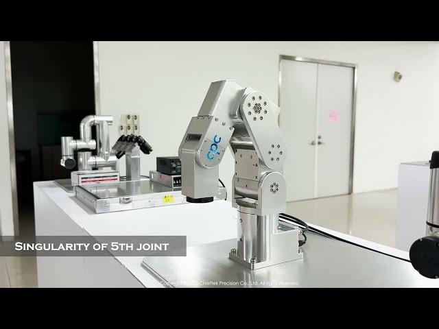 cpc DB0 industrial robot arm crossing singularity