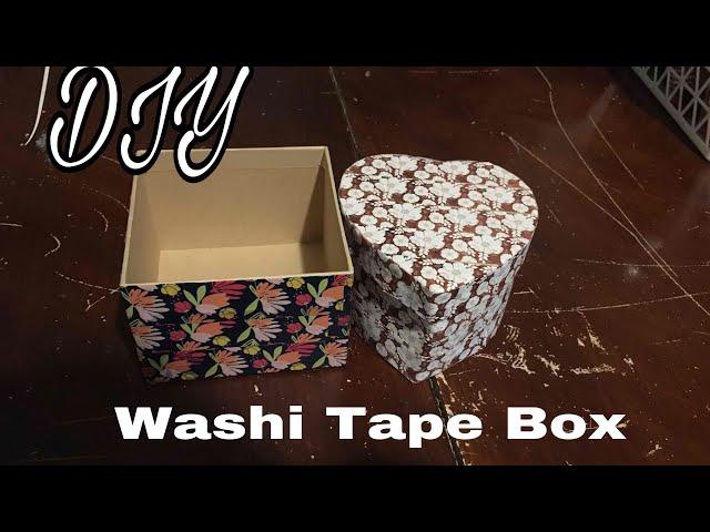 DIY washi tape box DOLLAR TREE TUTORIAL collab with retro faerie craft tutorials