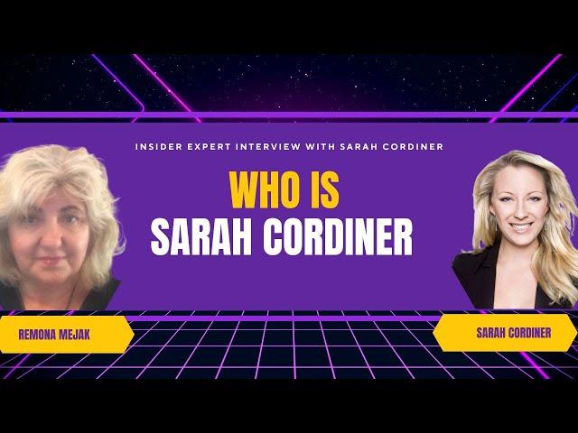 Who is Sarah Cordiner?