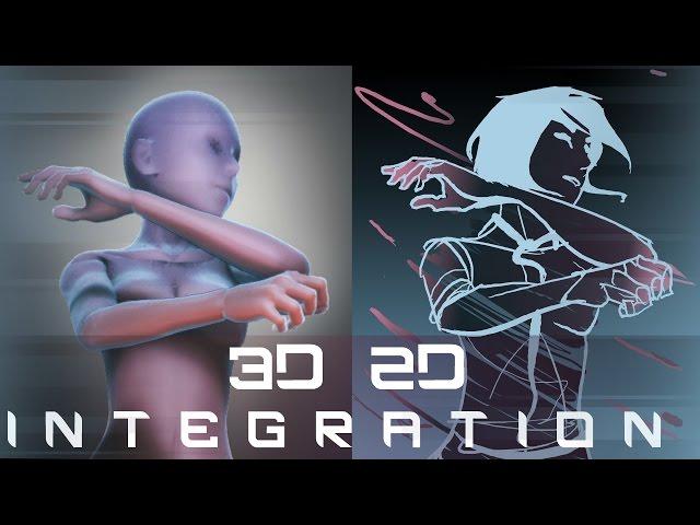 How to Merge 2D With 3D Animation - Tutorial