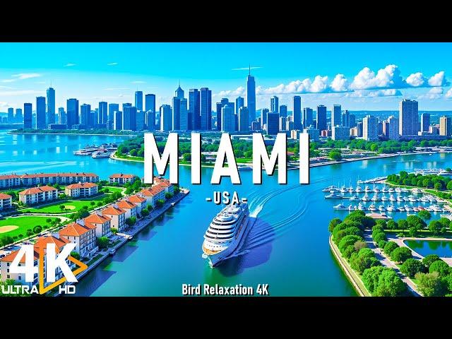 Miami 4K  Experience Sun-Kissed Beaches, Vibrant Nightlife, and Tropical Vibes  Travel 2025