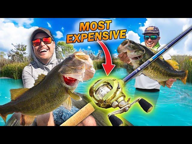 WORLDS MOST EXPENSIVE Fishing Reel CHALLENGE!