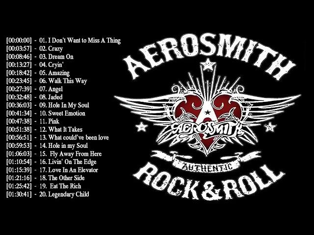 Aerosmith Greatest Hits Playlist 2018   Best Classic Rock Songs Of Aerosmith