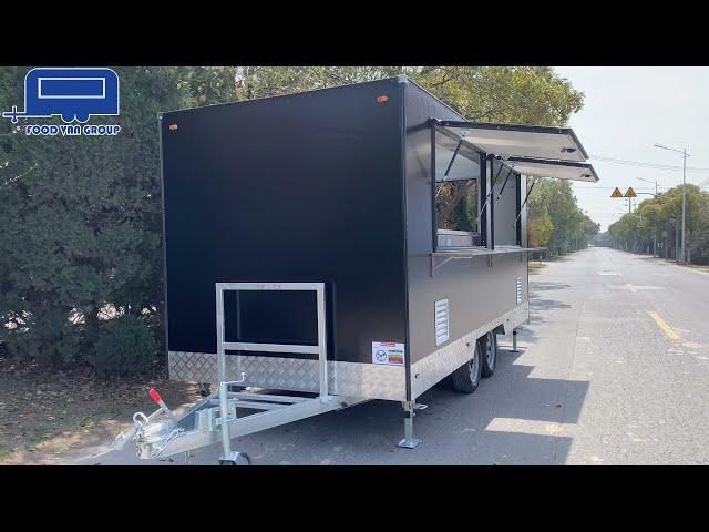 New designed 5M box trailer food caravan cart van