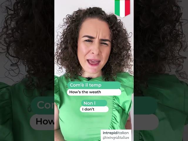 3 Ways to Say I DON'T KNOW in Italian 