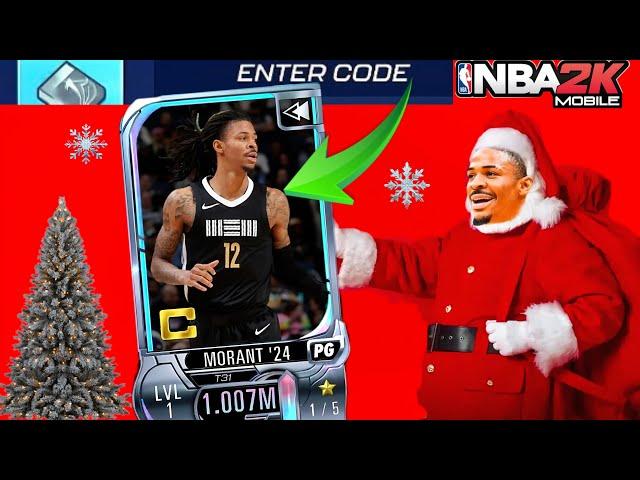 nba 2K mobile codes  Christmas Codes are Here! GET FREE JA MORANT and many FREE PACKS #nba2kmobile