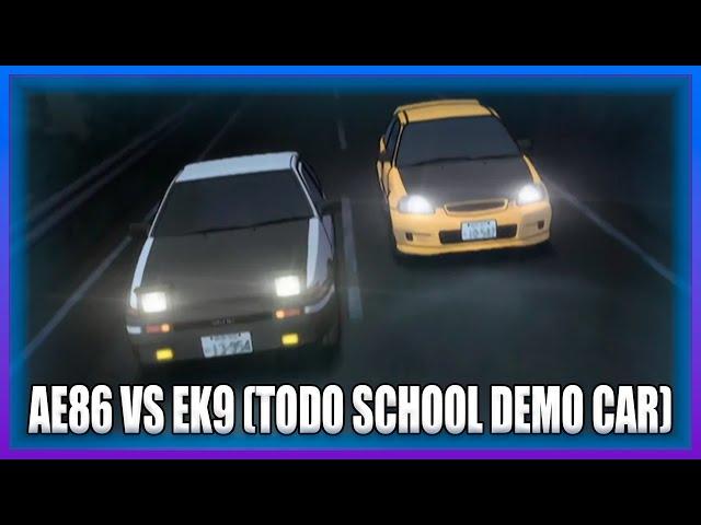 INITIAL D - AE86 VS EK9 (Todo School Demo Car) [HIGH QUALITY]