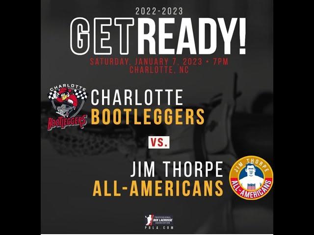PBLA Charlotte Bootleggers vs Jim Thorpe All-Americans 1/7