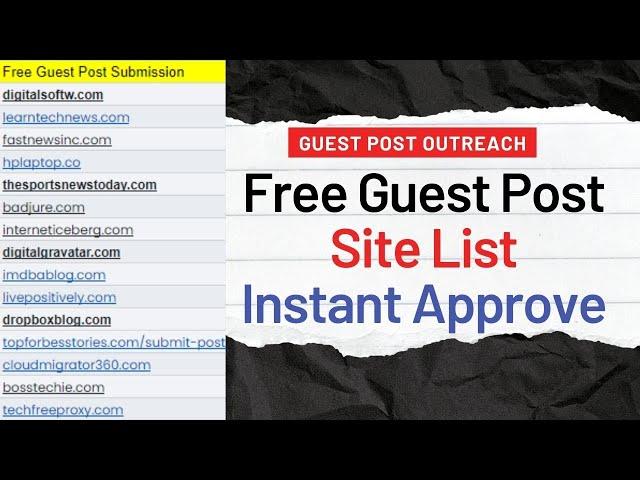 Free guest posting sites 2024  guest post outreach 2024  free guest post backlink 2024