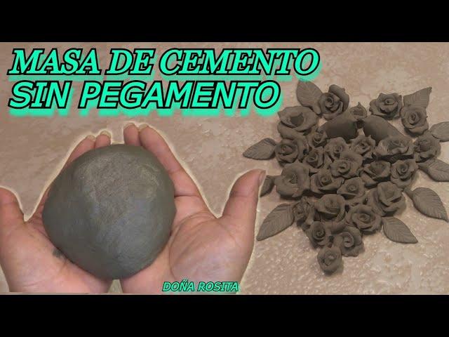  MIRA!!!MASA de CEMENTO FLEXIBLE para MANUALIDADES SIN PEGAMENTO/  ARCILLA DE CEMENTO / paso a paso