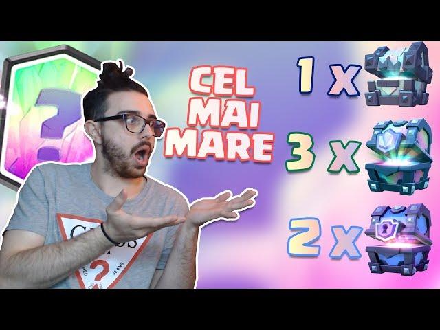 CEL MAI MARE CHEST OPENING PE CARE L-AM FACUT !! Clash Royale Romania