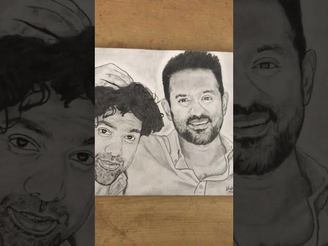 Asif Ali with Askar Ali | Pencil Drawing #shorts