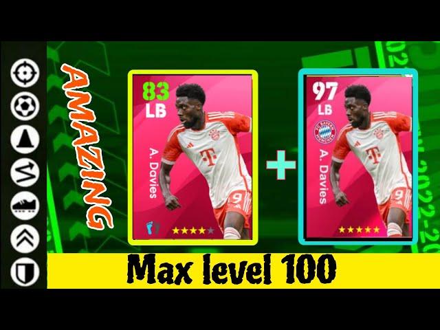 HOW TO TRAIN FREE ICONIC DAVIES MAX LEVEL || EFOOTBALL 2024 MOBILE