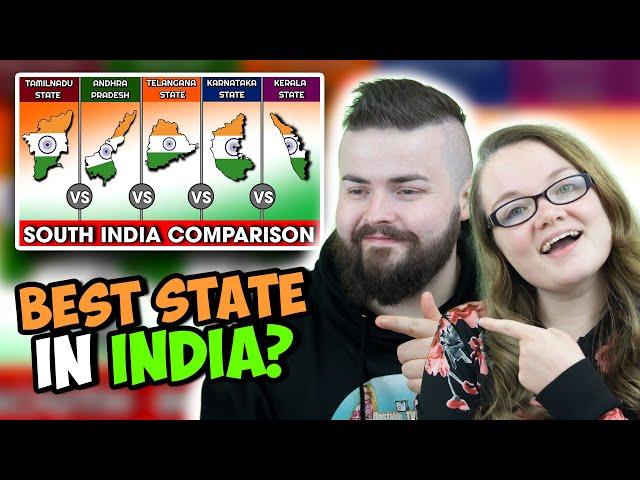 Tamilnadu vs Andhra Pradesh vs Karnataka vs Telangana vs Kerala Comparison | South India Reaction