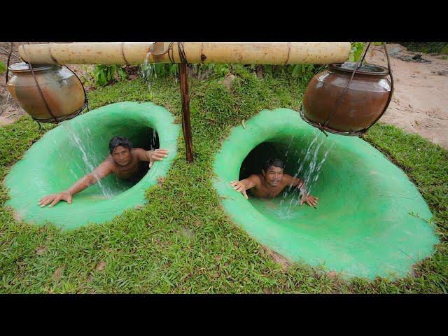 How To Complete Secret Underground House With WaterSlide To Secret Swimming Pools