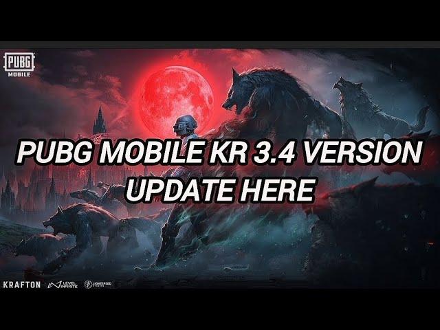 PUBG MOBILE KR 3.4 VERSION UPDATE HERE | HOW TO DOWNLOAD PUBG KR 2024