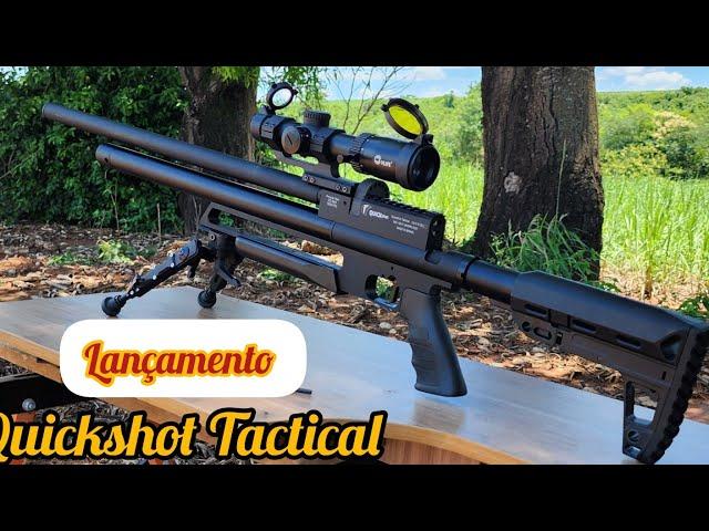 LANÇAMENTO CARABINA PCP QUICKSHOT TACTICAL 5.5MM E LUNETA SHOT DOT CVLIFE