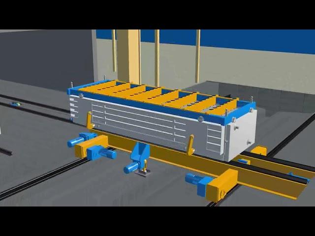 AAC Blocks Cum Panel Line 3d .. powered by DONGYUE Technology