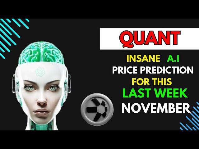 Insane QUANT QNT Price Prediction for THIS WEEK by A.I