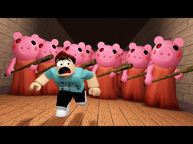 Roblox PIGGY but it's ME vs 10 PIGGYS..