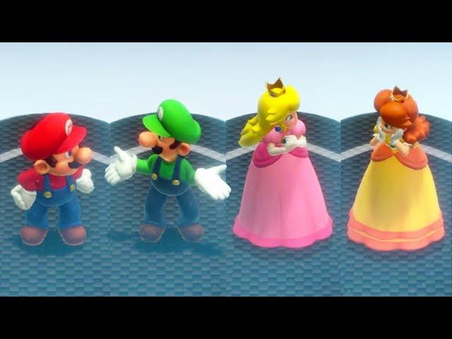 Super Mario Party - All Characters Reaction to High-Five Refusal