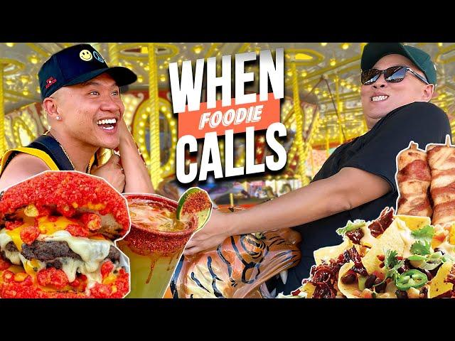 Flaming Hot Stranger Danger - Crazy Food at the OC Fair - When Foodie Calls Ep 10