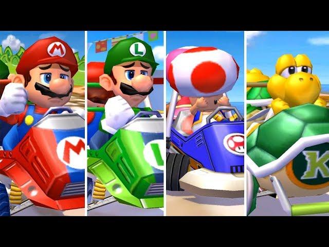 Mario Kart: Double Dash - All Characters Losing Animations