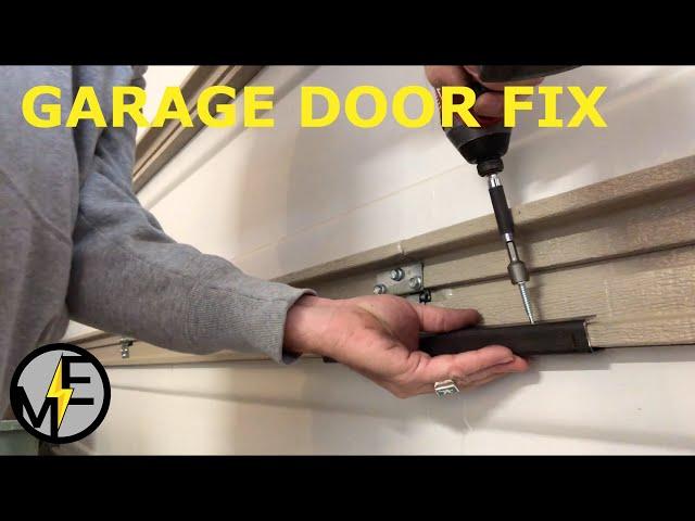 Garage Door Fix for Sagging, Cracked, or Drooping Garage Doors