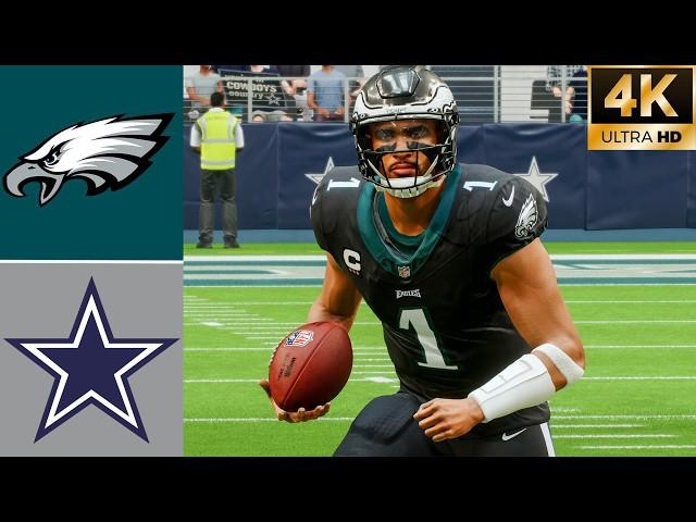 Eagles vs Cowboys l Week 10 2024 Season (Madden 25 Rosters) l 4K Madden 24 PS5 Simulation