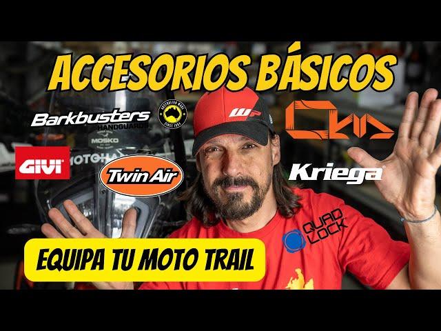 EMPIEZA A EQUIPAR TU MOTO TRAIL - ACCESORIOS BÁSICOS