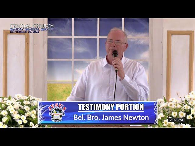 JMCIM | Testimony Portion | Bel. Sis. James Newton | September 29, 2024