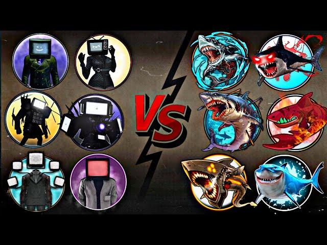 Titan Tv Man Family Vs All Legendary Megalodons | Most Epic Video