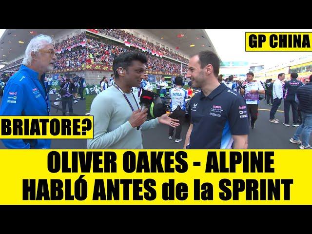 OLIVER OAKES JEFE DE ALPINE HABLÓ ANTES DE LA CARRERA SPRINT CHINA GP EQUIPO BRIATORE FRANCO DOOHAN