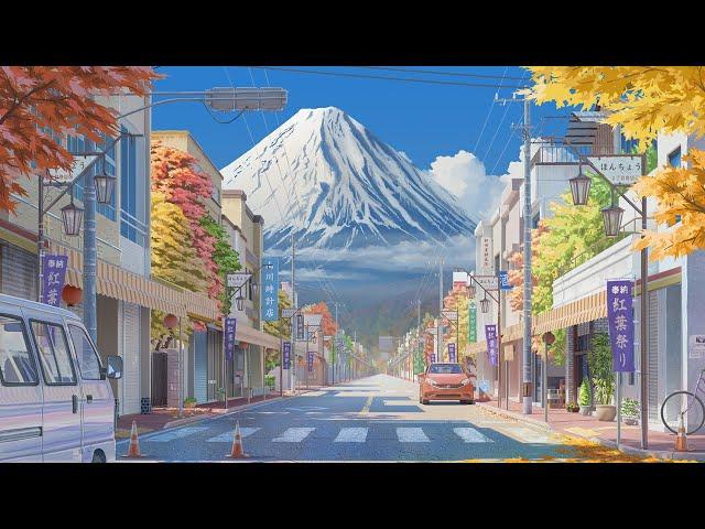 fujisan.  japan lofi vibes