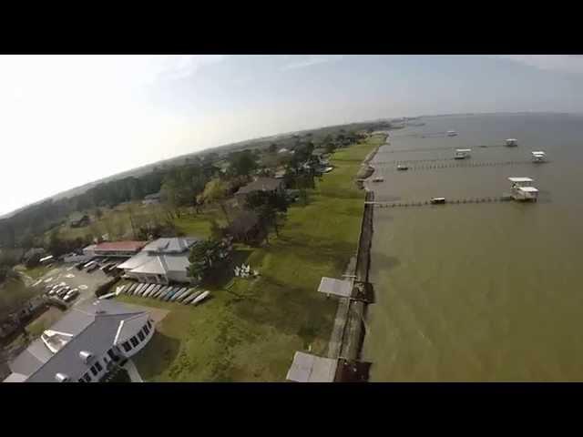 Flying over the water aerobatics+inverted flight