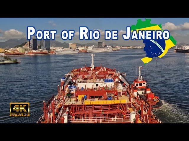 [4K] TIMELAPSE: The Third Busiest Seaport in Brazil: RIO DE JANEIRO