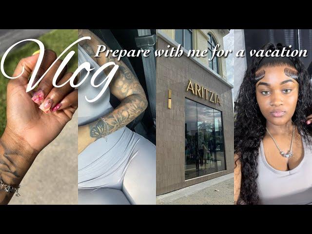 vlog : prepare with me for vacation + salon suite touring + hair appointment + nails